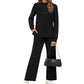 🔥LAST DAY SALE 60% OFF👍✨2026 Women's Mock Neck Long Sleeve Lounge Set
