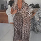 👗New arrival 40% OFF!🥰Women's V-Neck Leopard Print Dress
