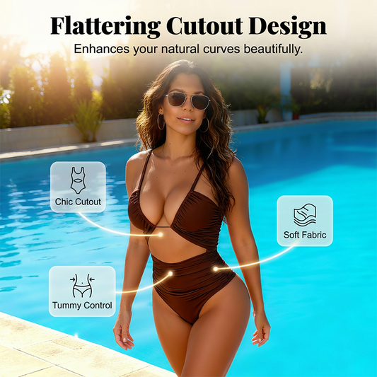 👗Hot Promotion 49% OFF💥Women's High-Waisted Tummy Control Swimwear