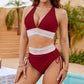 🎁Buy 2 Get 10% Off🎁💃High Waisted Tummy Control Color Block Bikini Set