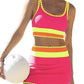 👙Last Day Sale 49% OFF💃Color Block Patchwork Sporty 3-Piece Bikini Set - High Waisted & Tummy Control Swimsuit👙🌈