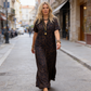 💖New arrival 50% OFF!💖WOMEN'S V-NECK LEOPARD PRINT MAXI DRESS With Free Necklace📿💎