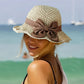 🎀Special Price Only ￡9.99!! 👒Straw Hat with Retro Bow – Foldable & Breathable for Summer