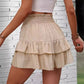 ⏳Time-Limited Special 60% Off⏰Solid Color Stretch Waist Layered Short Skirt