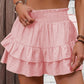 ⏳Time-Limited Special 60% Off⏰Solid Color Stretch Waist Layered Short Skirt