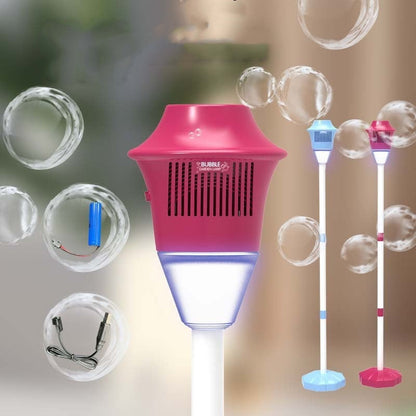 🎈50% OFF NOW ! ⚡Automatic Handheld Bubble Machine for Kids, Bubble Maker Spring Summer Toys with Lights, Outdoor Rechargeable Blower Best Easter Gift for Children