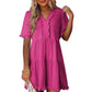 🔥2026 Summer New-🌈Women's Ruffle Trim V-Neck Tiered Dress