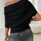 ✨Last Day Special Price £13.99!!💥Women's Asymmetrical Off-Shoulder Batwing Sleeve Top👚