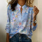 📢📢✨Last Day Special Price £13.99!!💥⏰ Women's Floral Print V-Neck Blouse