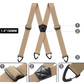 👔 50% OFF NOW! 🔗 Men's Suspenders with X-Back & Clip Fasteners – Sturdy Clips, Wide Straps & Adjustable 👖