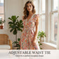 ⏰🎁Women’s Floral V-Neck Flutter-Sleeve Jumpsuit