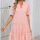 💜 LAST DAY PROMOTION - 50%OFF 💜 Women's V-Neck A-Line Cutout Printed Dress