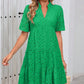 💜 LAST DAY PROMOTION - 50%OFF 💜 Women's V-Neck A-Line Cutout Printed Dress