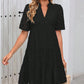 💜 LAST DAY PROMOTION - 50%OFF 💜 Women's V-Neck A-Line Cutout Printed Dress