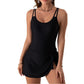 ⏳Time-Limited Special 60% Off⏰Women's Tummy Control Swimdress with Side Tie