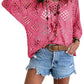 💥Hot Sales-50% OFF🔥Womens Bohemian-Inspired Beige Crochet Top with V-Neck