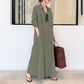 🥳2026 HOT SALE 50% OFF! 🥳💞50K+ SOLD!🌸✨ Long Solid Color Long Sleeve Dress – Minimalist Design, Soft Fabric & Perfect for a Clean Everyday Look 🌸