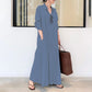 🥳2026 HOT SALE 50% OFF! 🥳💞50K+ SOLD!🌸✨ Long Solid Color Long Sleeve Dress – Minimalist Design, Soft Fabric & Perfect for a Clean Everyday Look 🌸