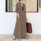 🥳2026 HOT SALE 50% OFF! 🥳💞50K+ SOLD!🌸✨ Long Solid Color Long Sleeve Dress – Minimalist Design, Soft Fabric & Perfect for a Clean Everyday Look 🌸