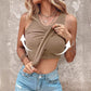 💖Last Day Special Price ￡10.99!!💖Ribbed Stretchy Tank Top with Shelf Bra