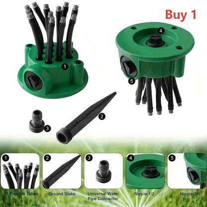 ⏳LAST DAY SALE ONLY ￡8.99!!🔥360° Multi-Directional Lawn Sprinkler💧Precision Garden Irrigation with Flexible Spray Nozzles🌱