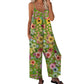 📢📢40% OFF !! ⏰Women's Floral Print Wide Leg Jumpsuit – Relaxed Fit, Side Pockets & Breathable – Plus Sizes Available ✨