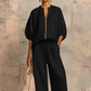 📢📢35% OFF !! ⏰Women's Solid Color 2-Piece Casual Tracksuit Set