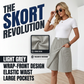 ✨Last Day Special Price £10.99!!💃Women's Casual Elastic Waist Wrap Skort