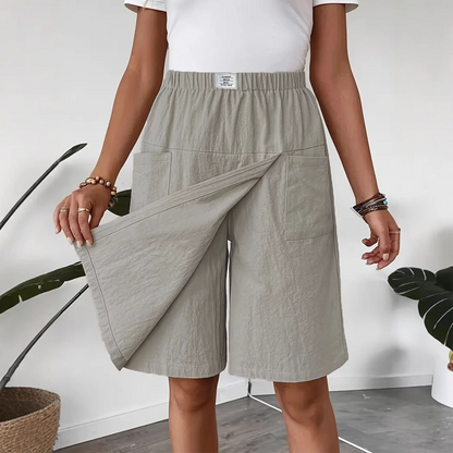 ✨Last Day Special Price £10.99!!💃Women's Casual Elastic Waist Wrap Skort