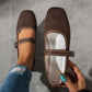 ☀️SUMMER SPECIAL PRICE: ONLY ￡12.99!!🔥Suede-Finish Mary Jane Ballet Flats with Memory Foam Insole🥿✨