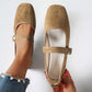 ☀️SUMMER SPECIAL PRICE: ONLY ￡12.99!!🔥Suede-Finish Mary Jane Ballet Flats with Memory Foam Insole🥿✨