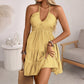 🏖 Spring Hot Selling ✨Halter Neck Ruched Bust Tiered Mini Dress