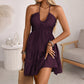 🏖 Spring Hot Selling ✨Halter Neck Ruched Bust Tiered Mini Dress