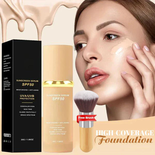 🔥2026 Hot Sale 50% OFF✨⚡ 50K+ SOLD! 🎁4-in-1 Perfecting Foundation – High Coverage, SPF & All-Day Hydration 🤍✨